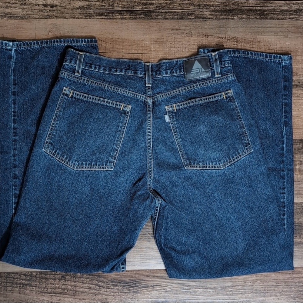 Vintage Y2K Levi's 478 Silver Tab Low + Loose 34x32 Baggy Wide Leg Medium Wash